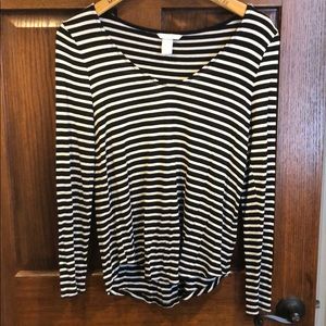 Forever 21 striped long sleeve top